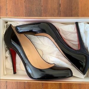 Christian Louboutin black high heels, 4 inch heels